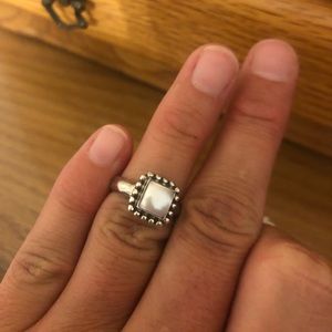 .925 sterling silver Silpada pearl ring.